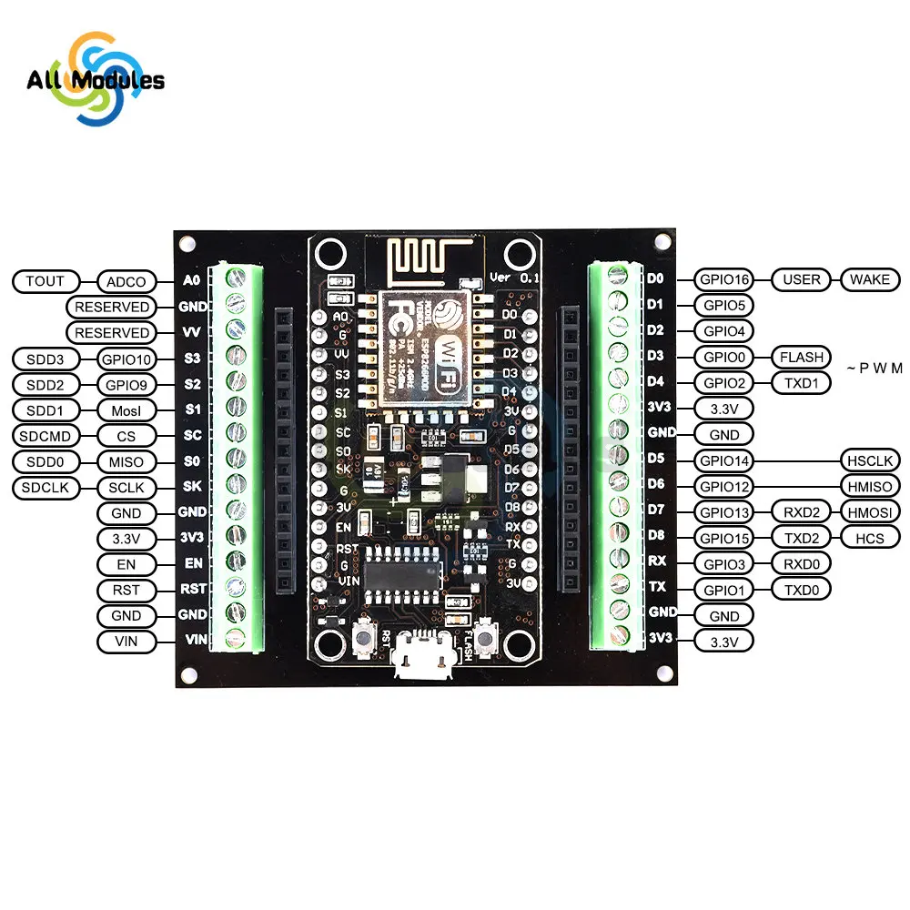 รูปสินค้า บอร์ดพัฒนา ESP8266 WiFi สำหรับ IoT