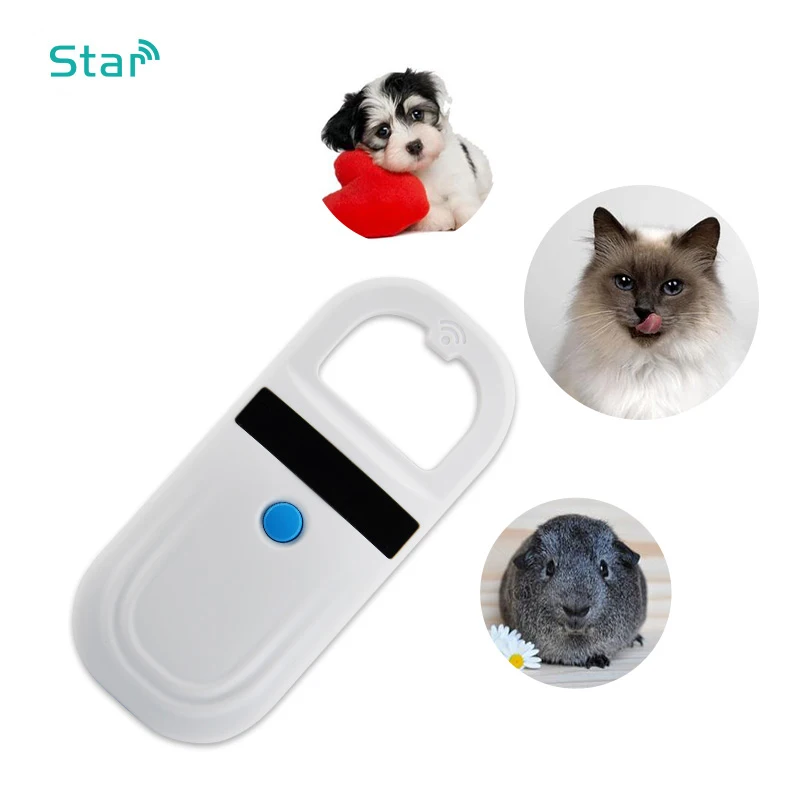 New Version Animal Chip ID Scanner Pet ID Tag USB Reader 134.2KHz/125KHz Microchip Scanner FDX-B Glass Tag Dog ID Reader