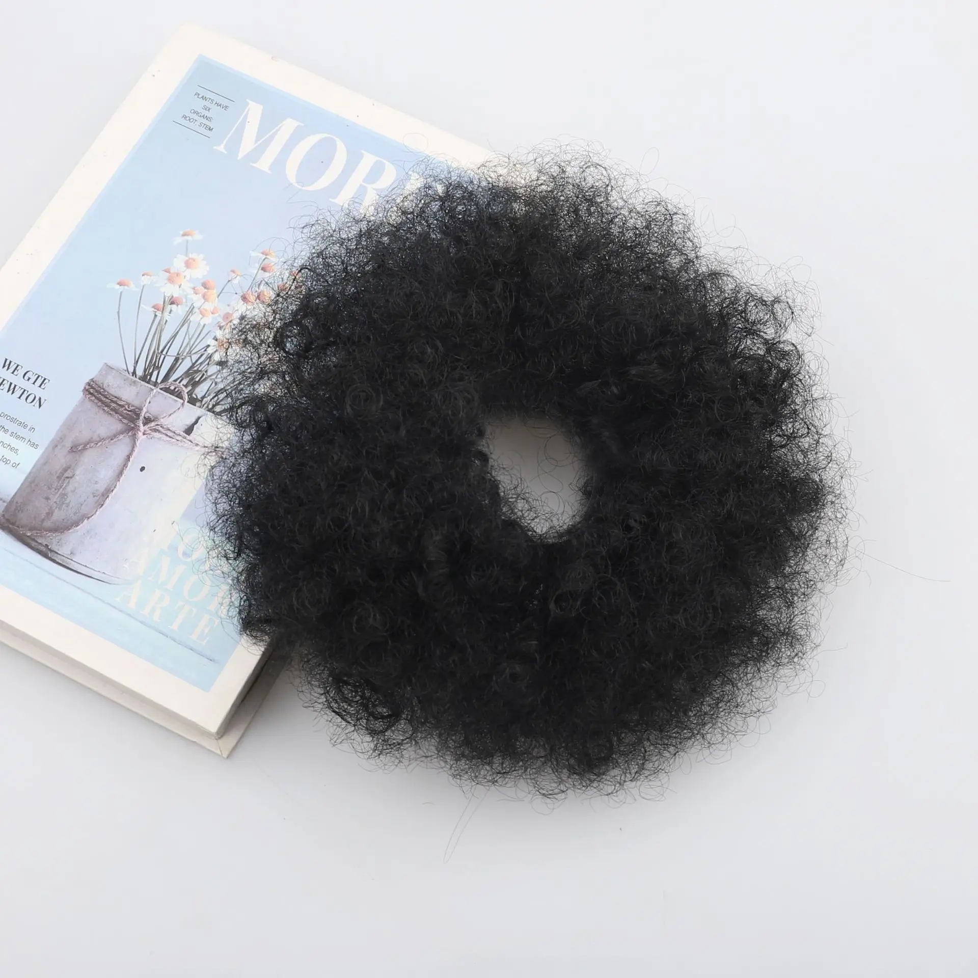 Scrunchie explosion hair bag fluffy curly synthetic wig bag updo hair tie