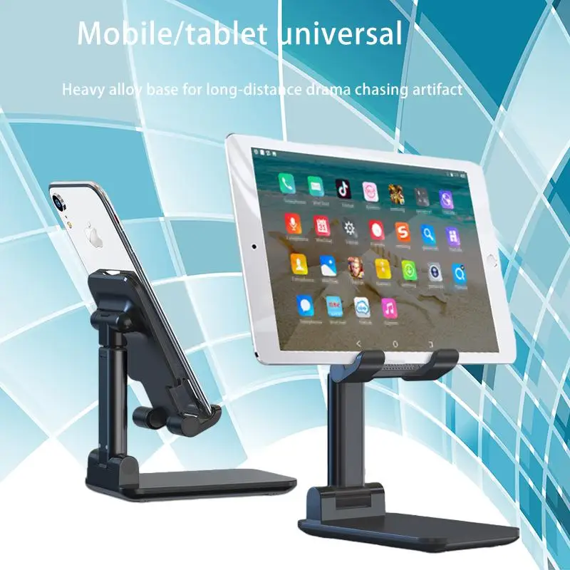 

Foldable Phone Stand for Lazy Tablet Desktop, Universal Portable Holder for Live Streaming and Online Classes