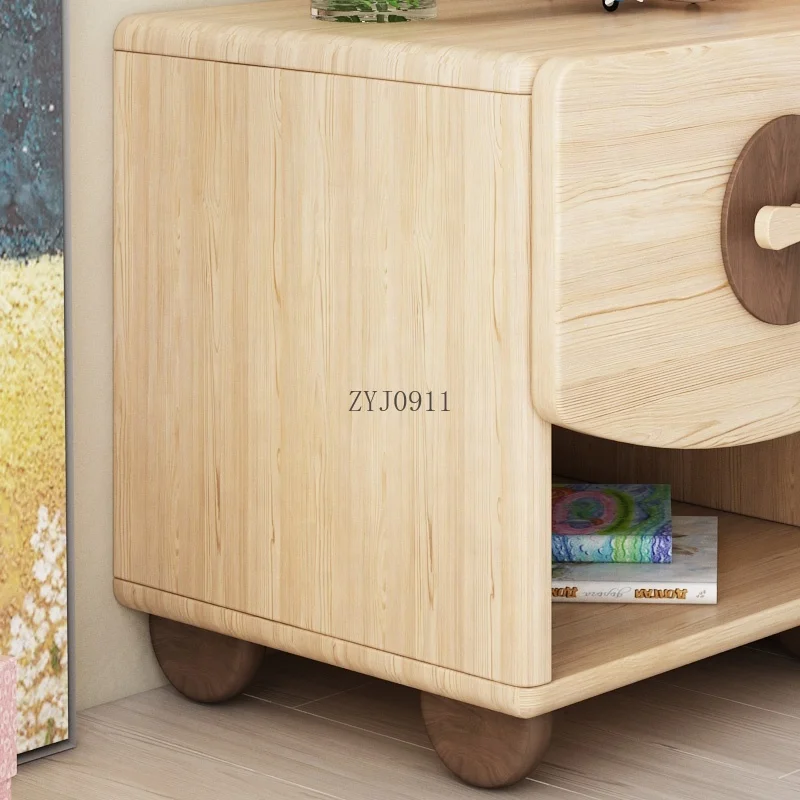 *Home Kids Furniture Cartoon Design Wooden Storage Open Drawer Children Locker Kid Cabinet