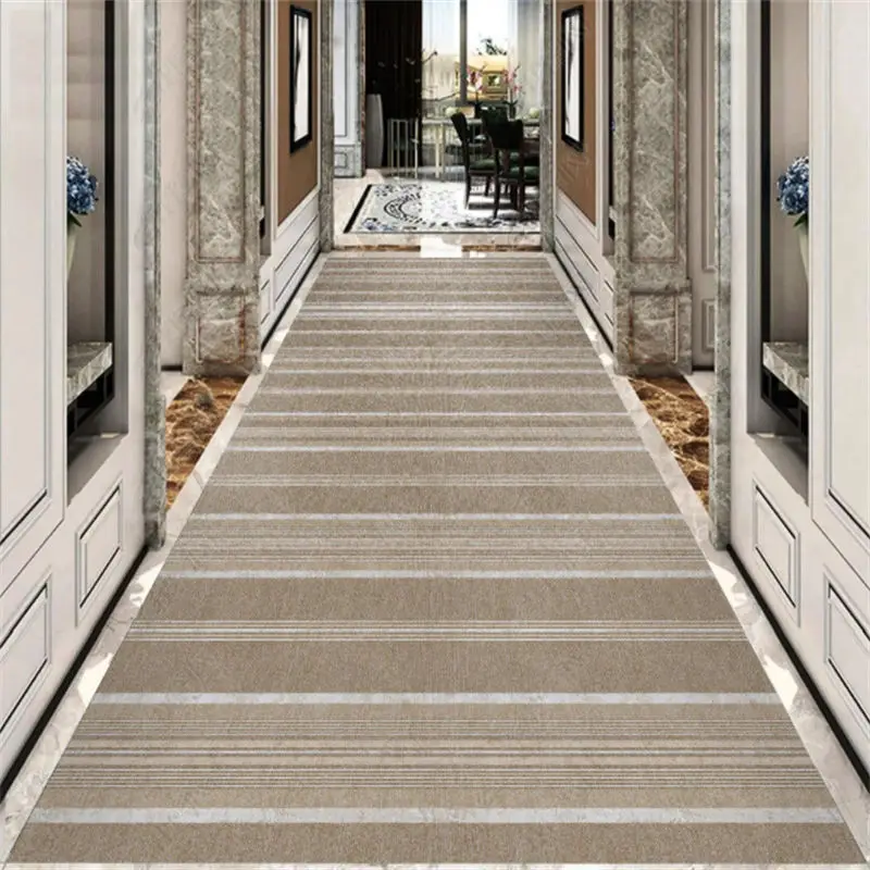European Style Carpet Corridor Hallway Long Strip Rugs Stairway Runners Customizable 2M/3M Floor Mat Home Porch Entry Doormat