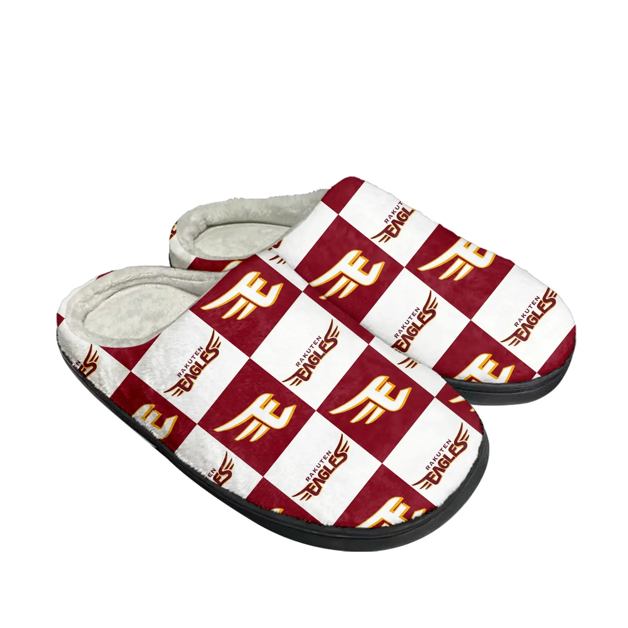 ゴールデンイーグルス baseball Home Cotton Slippers Mens Womens Plush Bedroom Casual Keep Warm Shoes Thermal Indoor Slipper Customized DIY