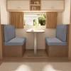 2pcs/set Stretch RV Dinette Cushion Covers Jacquard Elastic Armless Booth Seat Covers RV Camper Car Bench Recreational Vehicle 5