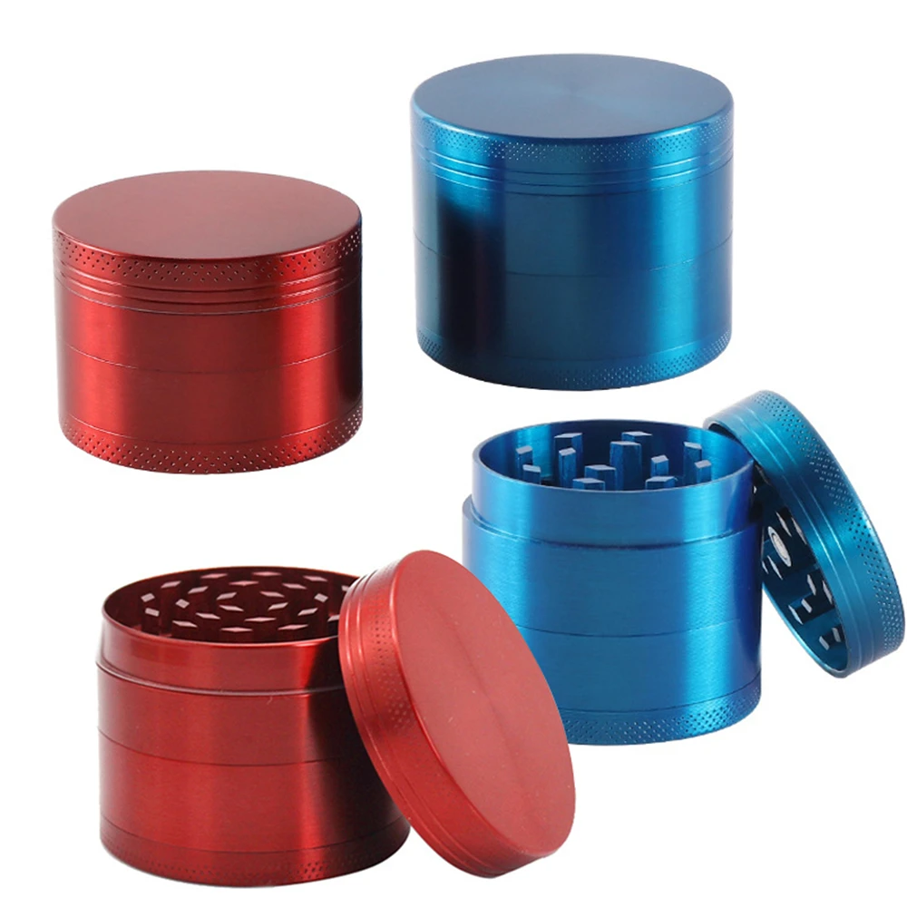 Premium 4-Layer Metal Herb Grinder with Scraper - 40mm
