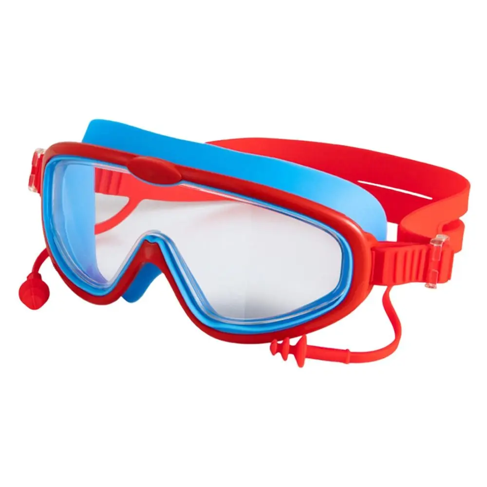 Big Frame Swim Children Goggles Anti-Fog Wide View Scuba Diving Swimming Glasses with Earplugs for Adult Youth Swim Eyewear swimming goggles