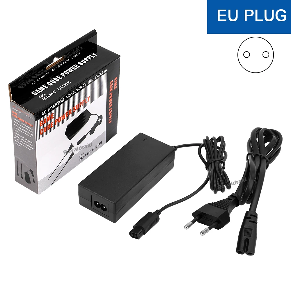 EU/US/UK/AU Plug AC Adapter Power Supply for GameCube Video Game Console Charger for NGC AC/DC Adapter 100-240V