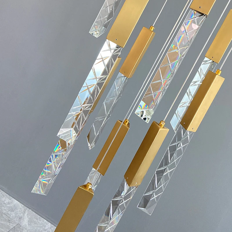 Rays Modern Luxurious Crystal Chandelier