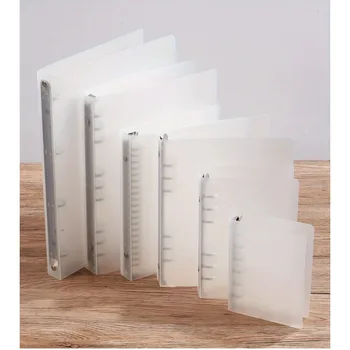 Raccoglitore ad anelli con capacità di 175 pagine, raccoglitore organizer in plastica con chiusura a moschettone per ufficio, scuola, materiale per la casa - Materiale PP