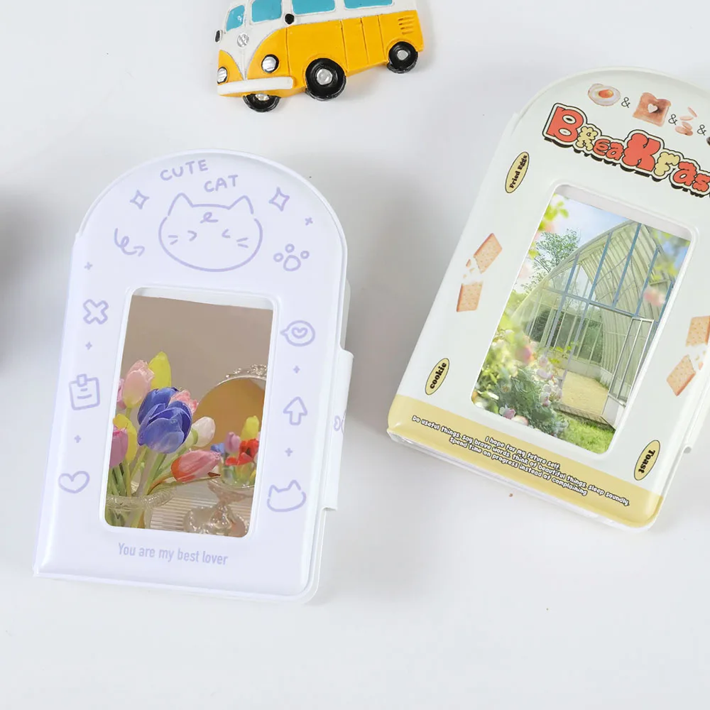 3 Inch 32 Slots Photo Album Collection Book Photocard Holder Card Holder Sweet Square Hollow INS Cartoon Postcard Binder