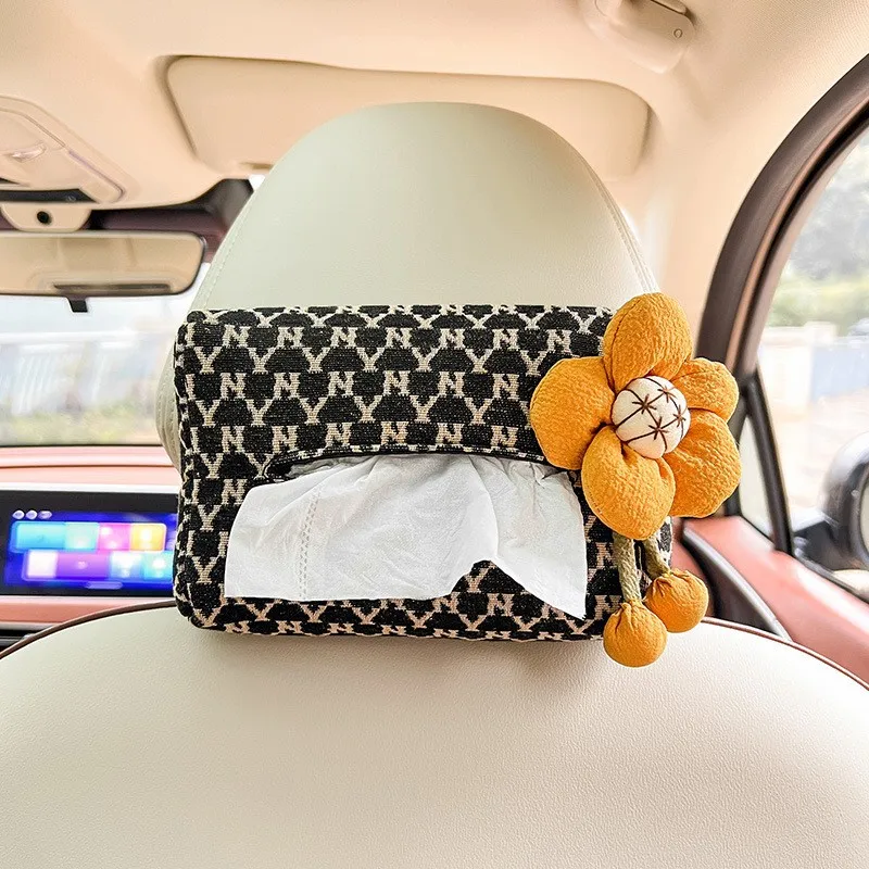 LULECI Advanced Sense Thousand Bird Lattice Car Tissue Box Female Car Seat  Back Armrest Paper Box Interior Decoration Supplies - AliExpress