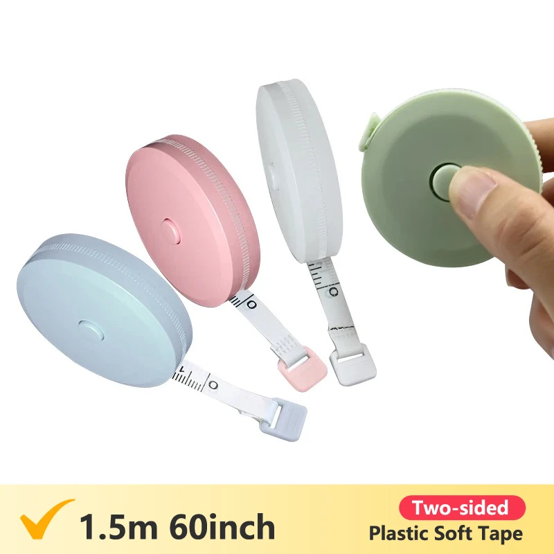 Soft Tape Measure 1pc 1.5m 60inch Double Scale Body Sewing Flexible Ruler Weight Loss Medical Body Measurement Tailor Craft Tool tape measure,measuring tape,measuring ruler