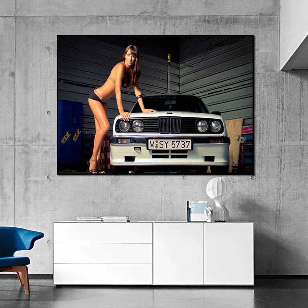 BMW Autos Serie M3/M4 6-zylinder Twin-turbo Motor Leinwand Malerei Wand  Kunst Poster Schlafzimmer Hause dekoration Fans Sammeln Kunstwerk -  AliExpress