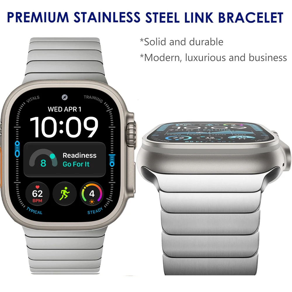Luxury Metal Watch Strap Bracelet – Premium Link Design