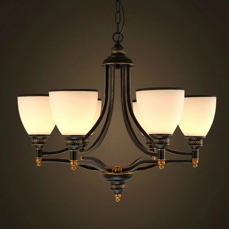 

LED Nordic Fixtures American country style hanging lights Restaurant Lamps living room Lighting Bar Cafe Chandeliers
