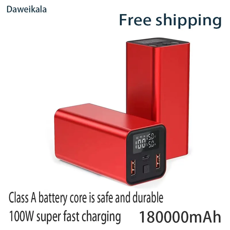 PowerBank180000mAhwith100WPDFastChargingPowerbankPortable