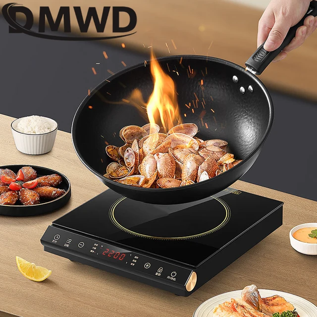 DMWD Multifunctional Induction Cooker 2200W Home Cooking Induction Stove Touch Control Timeable Intelligent Heating Furnace 220V 2