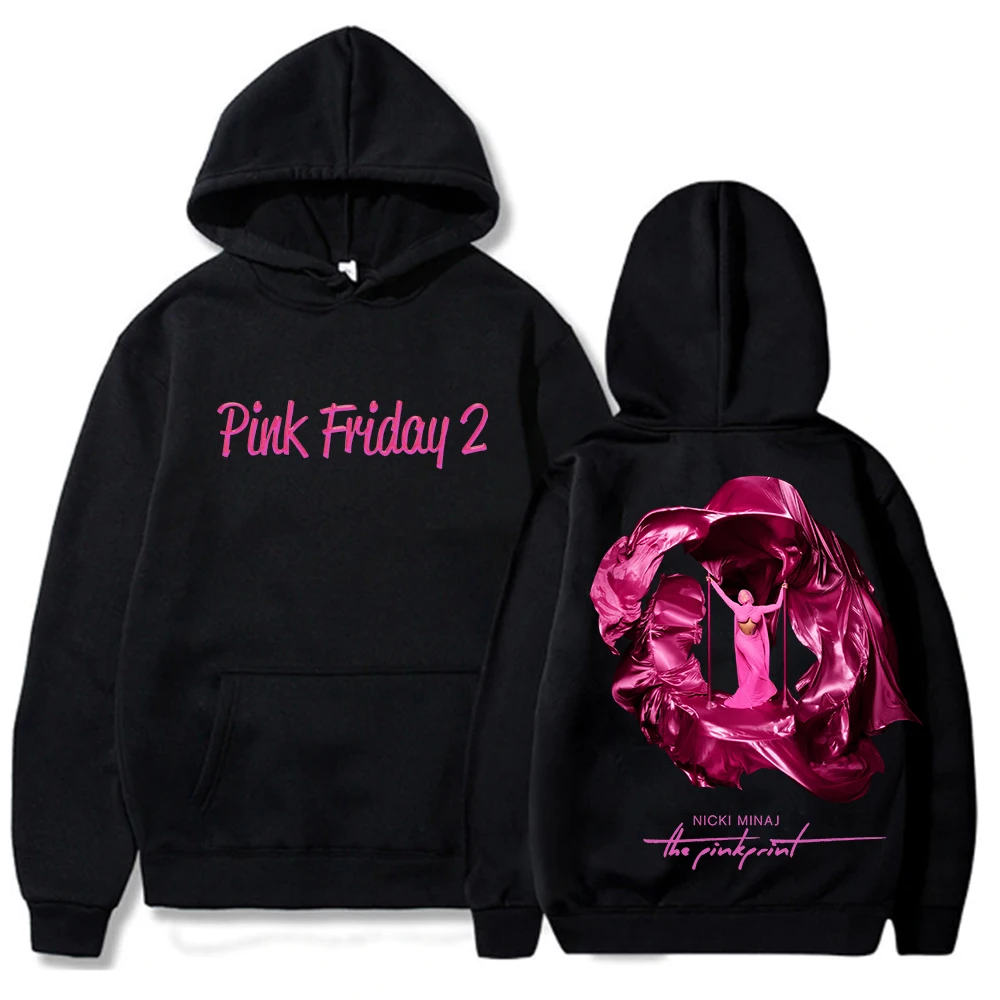 

Свитшот с капюшоном Nicki Minaj розовая пятница 2, Длинные Короткие толстовки, женские и мужские