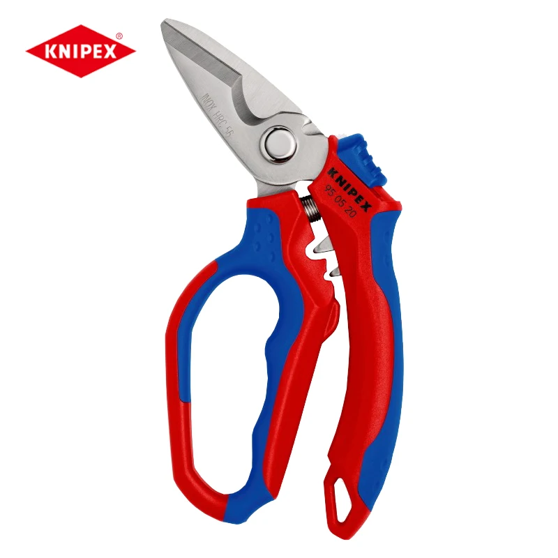 Forbici Da Elettricista Angolate Knipex Per Rifinitore Piegato Antiscivolo Con Manici Multicomponenti No. 95 05 20 Sb