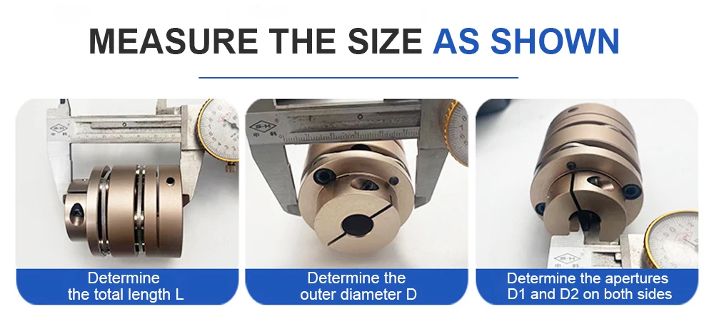 Description Picture 6 of itemFlange Coupling LED D40L35/50 Flexible Motor Shaft Coupler Aluminium Diaphragms Universal Joint For 3D Printer Cardan Rc