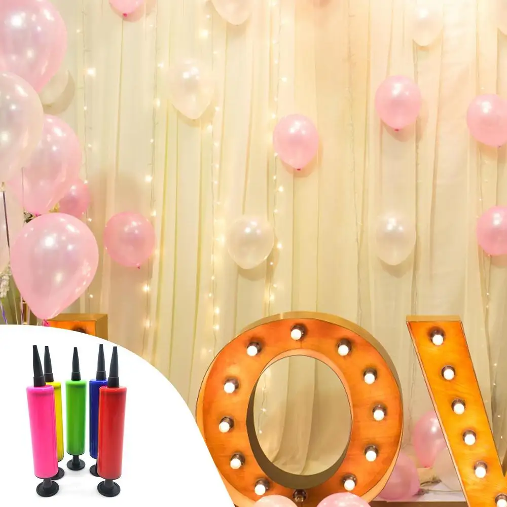 Hohe Qualität Ballon Pumpe Hand Hand Push Luftpumpe Tragbare Ballon Zubehör Hochzeit Geburtstag Party Decor Liefert – Detail 3