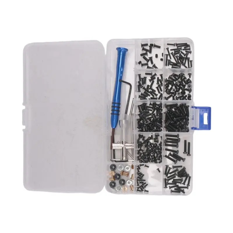 M2 M2.5 M3 나사 패스너 키트 도구 상자 예비 부품 Wltoys 144001 144010 124007 124016 124017 124018 124019 RC 자동차 부품
