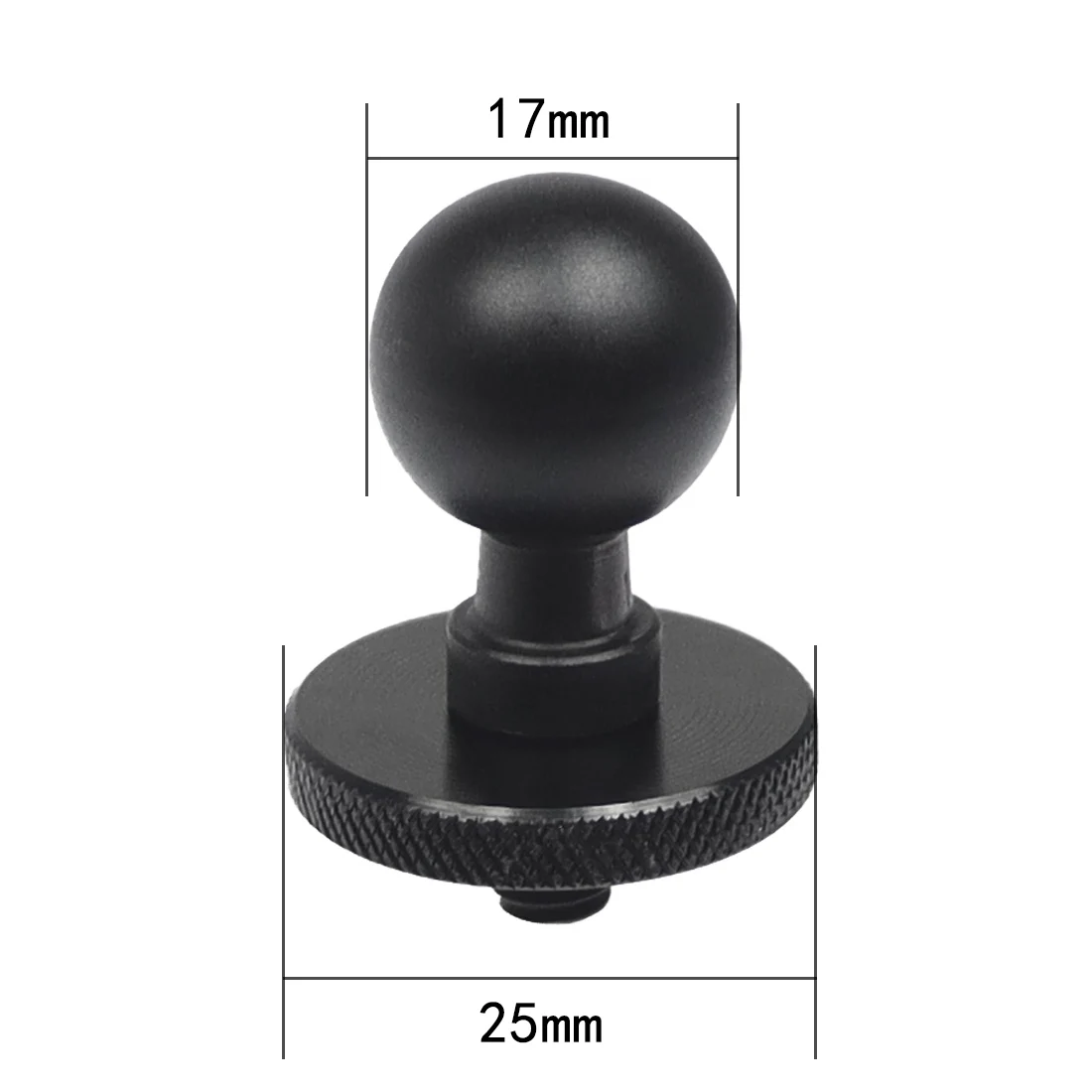 Aluminiumlegierung 17 mm Kugelkopf-Adapterclip für Gopro Hero 11 10 9 8 5 Kamera Auto Auto-Montagehalterung zum Metallrekorder-Sauger – Detail 26