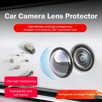2 Pezzi Protezione per Lenti Telecamera Auto, Copertura Protettiva 360° per Telecamera Retromarcia, Kit Protezione HD Antigraffio in PC