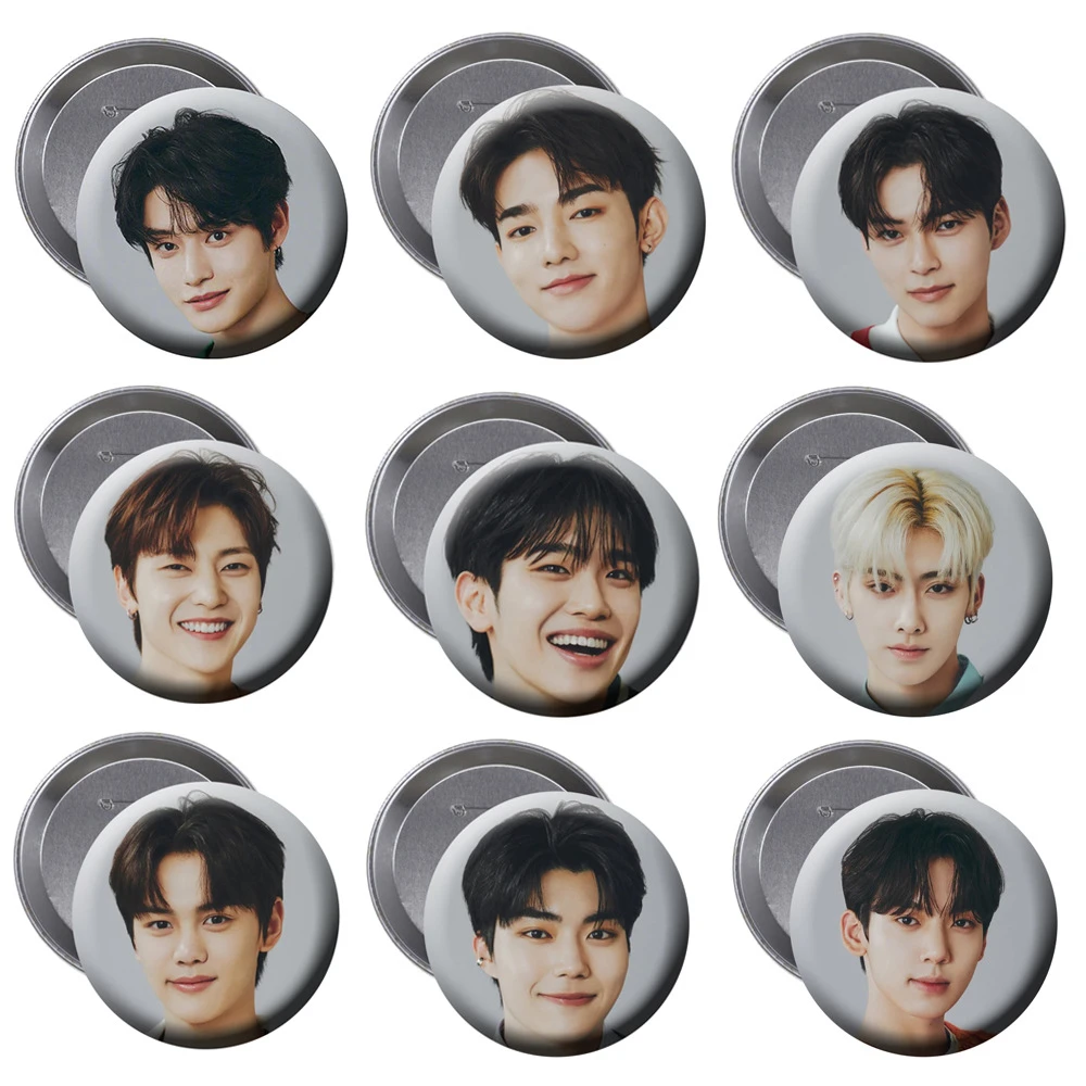 Kpop Zerobaseone Youth In The Shade Album Photo Metal Round Badge Zb1 Hanbin Matt Zhanghao Rick Spilla Fans Collection Gift