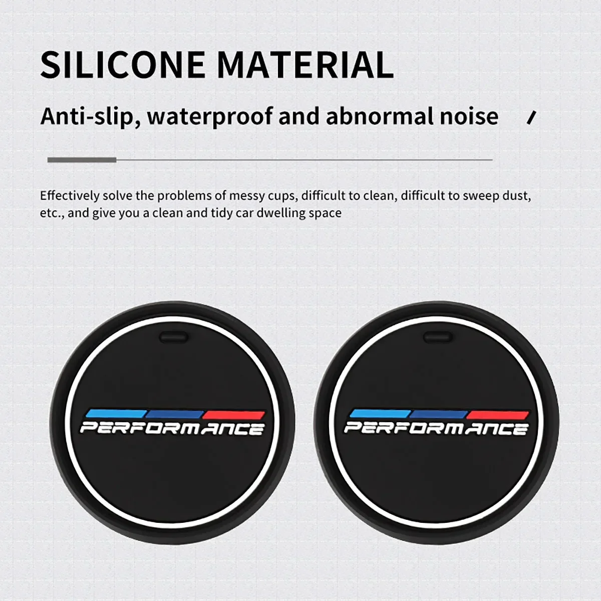 Car Coaster Cup Bottle Holder Anti-slip Pad Mat For BMW E90 F20 F30 F34 F36 F10 F15 G20 G30 G32 G01 G02 G05 X1X2X3X4X5X6 cup holder coasters car coaster pads