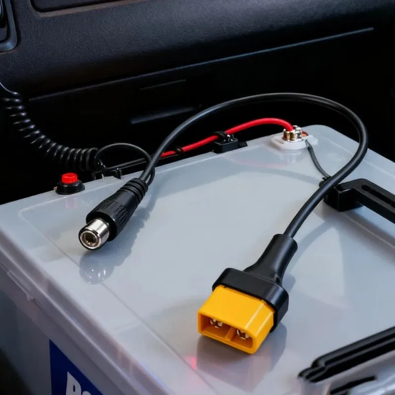 Solar Connection Line XT60 Male/Female Connector To DC5521 18AWG Power Cable Adaptor for Car Battery Charging Adapter Cables