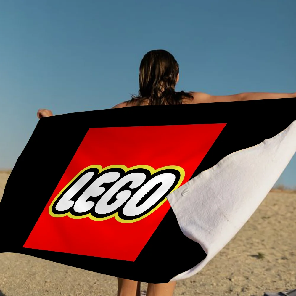 L-LEGOS Beach Towels Shower Towel Sauna Travel Spa Microfiber Quick Dry Gym Accessories Cute Room Decor 4