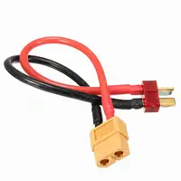 14AWG XT60 Female to Deans T-Plug Male Adapter Connector Cable for Lipo Battery RC Quadcopter FPV Car Boat Drone 2