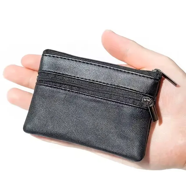 Femmes hommes porte-monnaie hommes petit sac portefeuille changement sacs à main fermeture éclair sacs d'argent enfants Mini portefeuilles en cuir porte-clés carteira 1