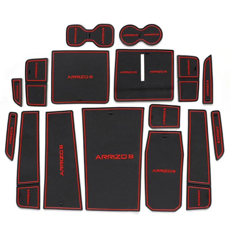 

Коврик для дверных канавок, нескользящий коврик для хранения подлокотников и подлокотников автомобильных ворот, для Chery Arrizo8 Arrizo 8