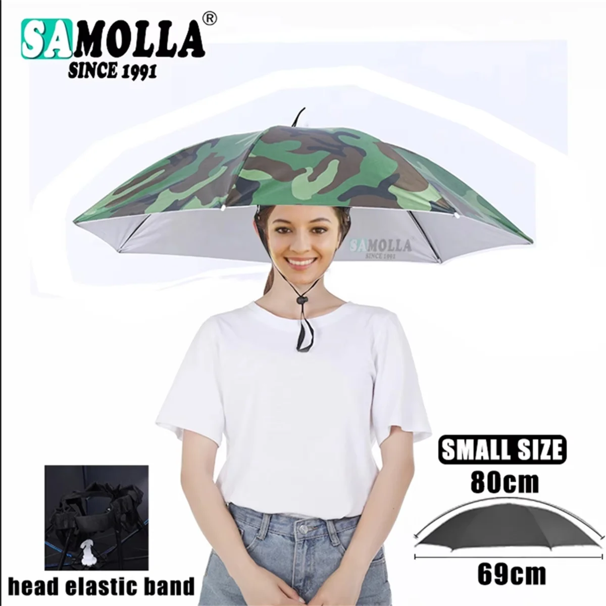 Folding Umbrella Hat Rain Sun Shade Fishing Camping Headwear sun hats umbrella hat rain umbrella hat fishing hats