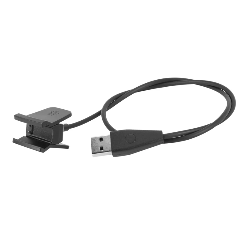 Cable de carga USB 55cm negro con reset-función para fitbit alta HR dorado 