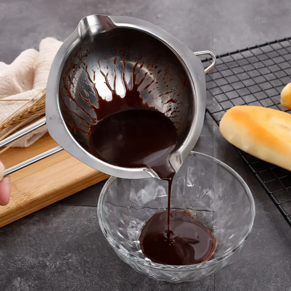 Chocolate Melt Pot Cheese Butter Baking Tools Stainless Steel Butter Melting Bowl Water Heating Container Kitchen Cookware #