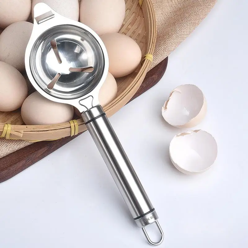Egg Yoke Separator Metal Egg White Separater Manual Stainless Steel Egg