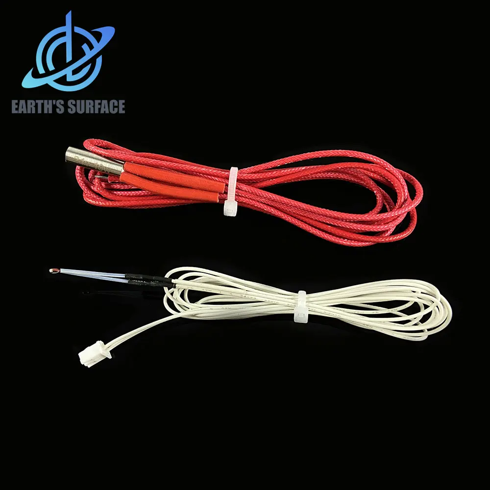 DB- 3D Printer Parts Ender3 100K Thermistor NTC 3950 12V/24V Cartridge Heater Suitable For Cr10 CR10s Ender3V2 Ender3 Hotend Kit