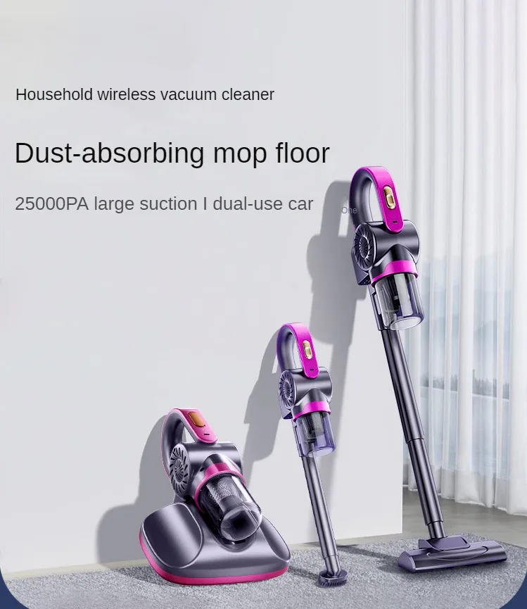 

Powerful Cordless Vacuum Cleaner with 4-in-1 Cleaning for Home and Bed, Remove Mites with Quiet Operation, Model 3260
