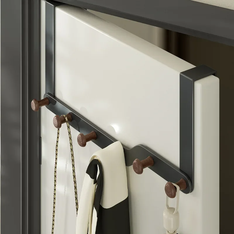 Metal Door Hooks Without Drilling Coat Racks Modern Clothes Hanger Room Accessories Hat Organization Useful Objects Home
