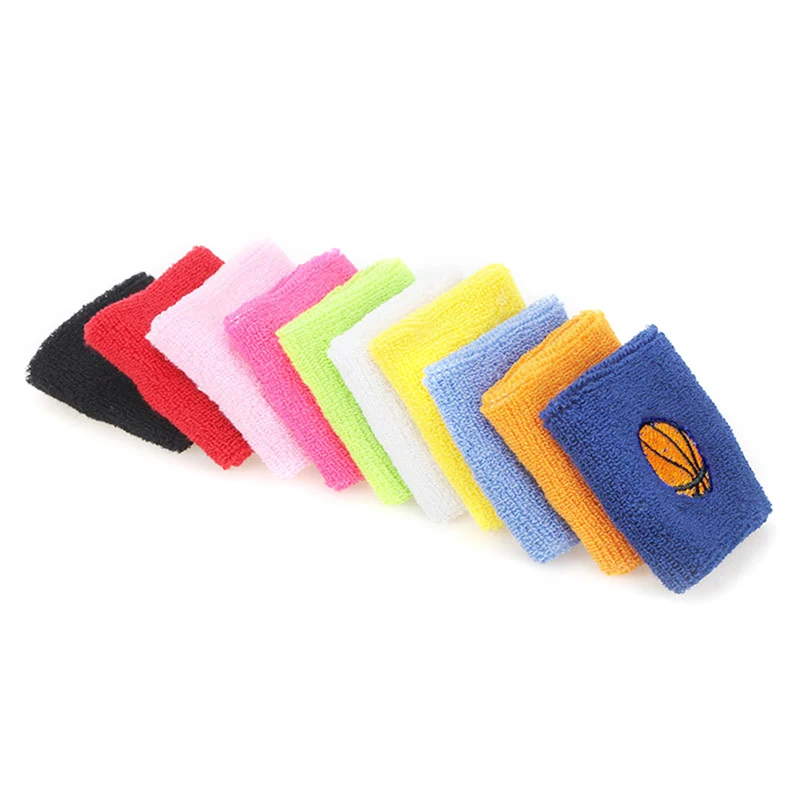 Kids Sports Wristbands Children Wrist Sweatbands Accessories For Basketball Baseball Football Soccer Fitness Wrist Protector