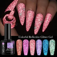 8ml Colorful Reflective Glitter Gel Nail Polish Super Flash Diamond Sparkling Painting Gel Polish Semi Permanent UV/LED Nail Gel 1