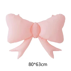 Vibrant Butterfly Aluminum Foil Balloons for Celebrations and Decor (Bow pink)