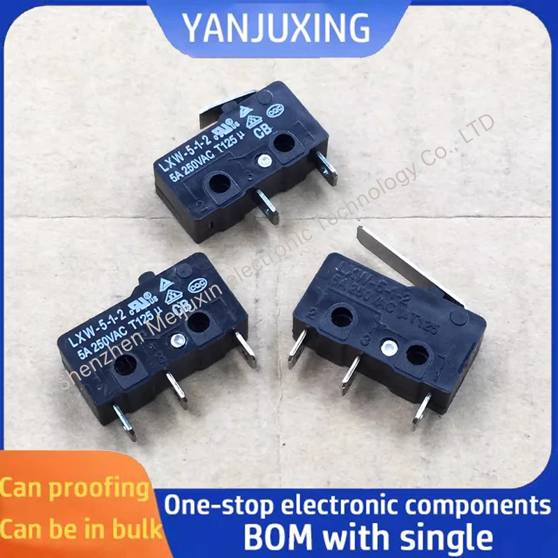 1pcs/lot LXW-5-1-2 Microswitch long handle small travel limit switch 2 pin 3 pin ultra light touch