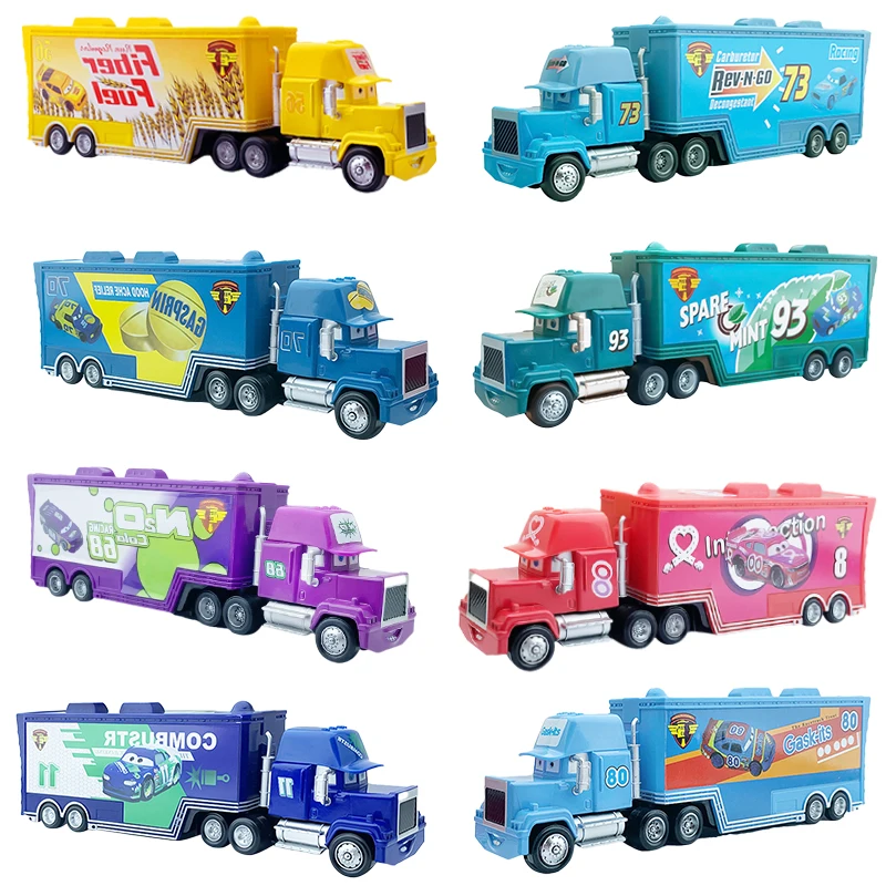 Disney pixar carros 3 jogo versão relâmpago mcqueen mack tio caminhão 1:55  diecast liga de metal modelo carro crianças brinquedo - AliExpress