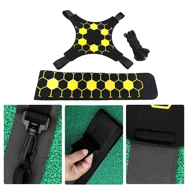 Soccer Ball Juggle Bags Toy Children Auxiliary Circling Training Belt Kids Soccer Kick Trainer Kick Solo Soccer Trainer Football 5