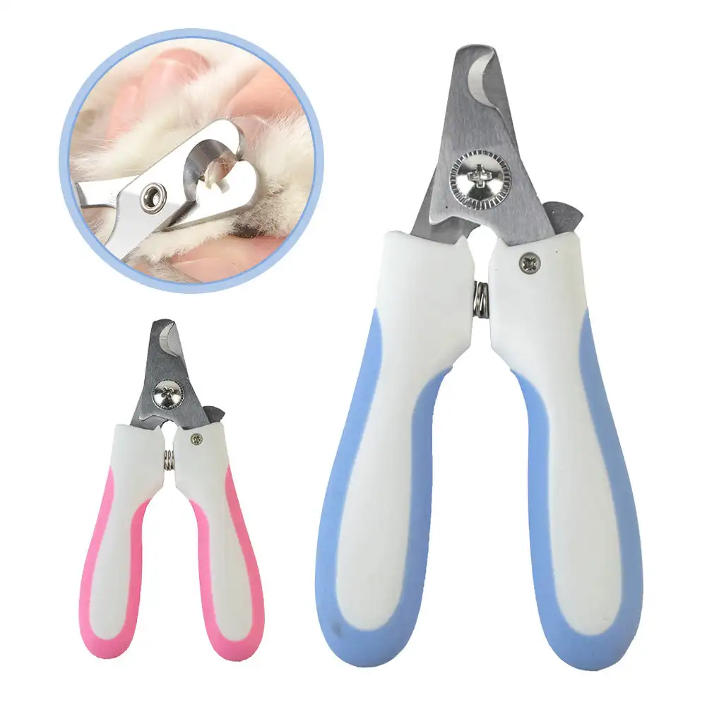 Professional Pet Nail Clipper Stainless Steel Dog Cat Nail Trimmer Labor-Saving Clipper Convenient Pet Grooming Supplies