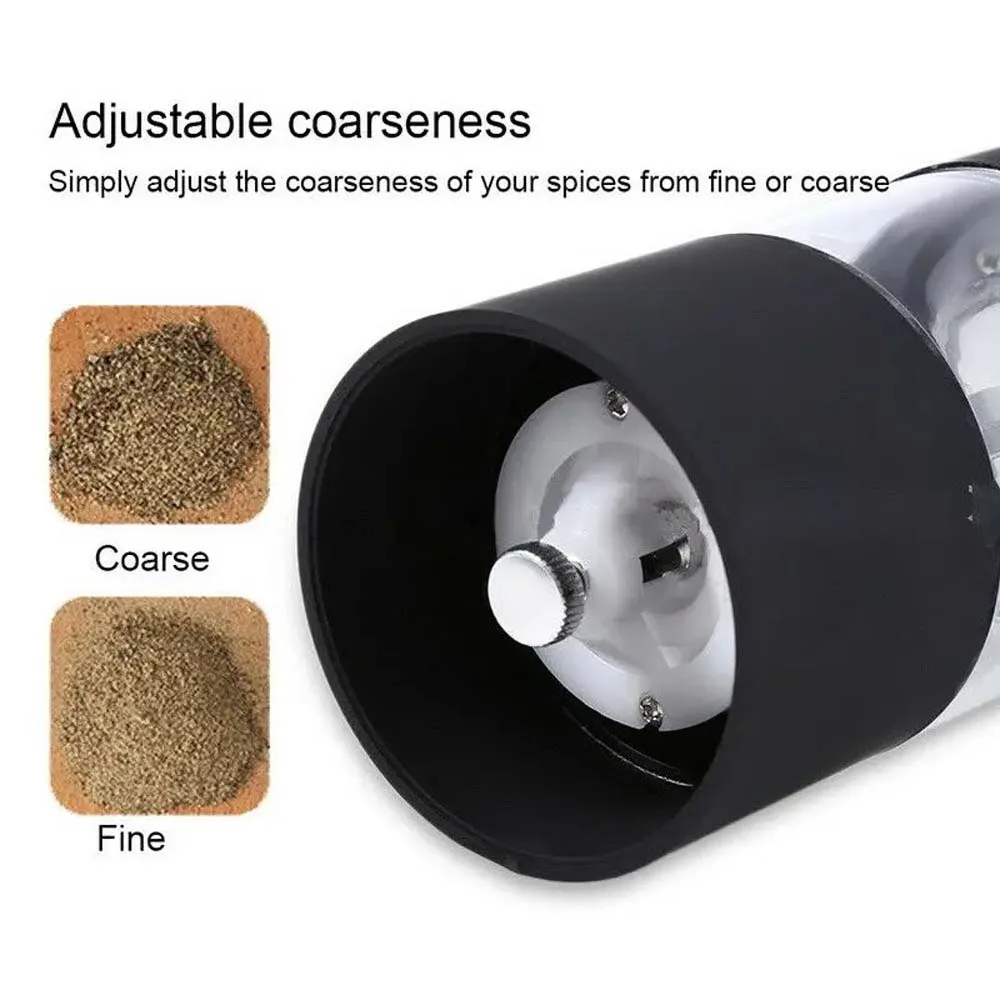 Electric Grinder Salt and Pepper Grinder Nut Spice Grinder Pepper Grinder Electric Pepper Grinder and Salt Grinder Adjustable Coarseness Kitchen Spice Simple Kitchen Tool